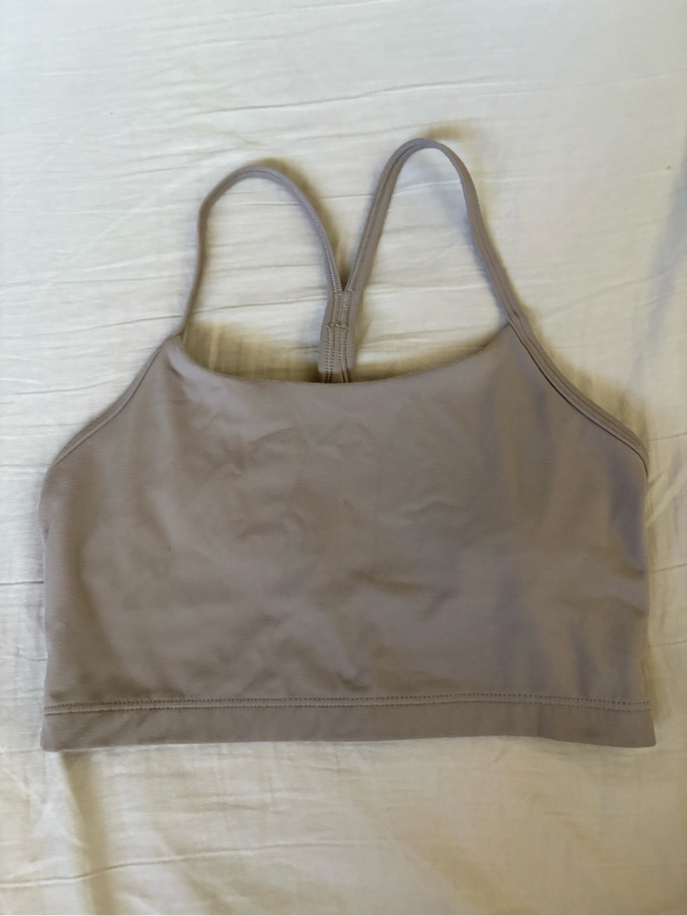 Aritzia TnAction Taupe Racerback Sports Bra XS